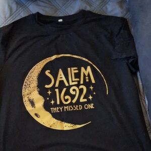 Salem 1692 Black and Gold Graphic T-Shirt